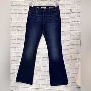 DL1961 Deep Indigo Flare‎ Jeans Bridget instasculpt boot